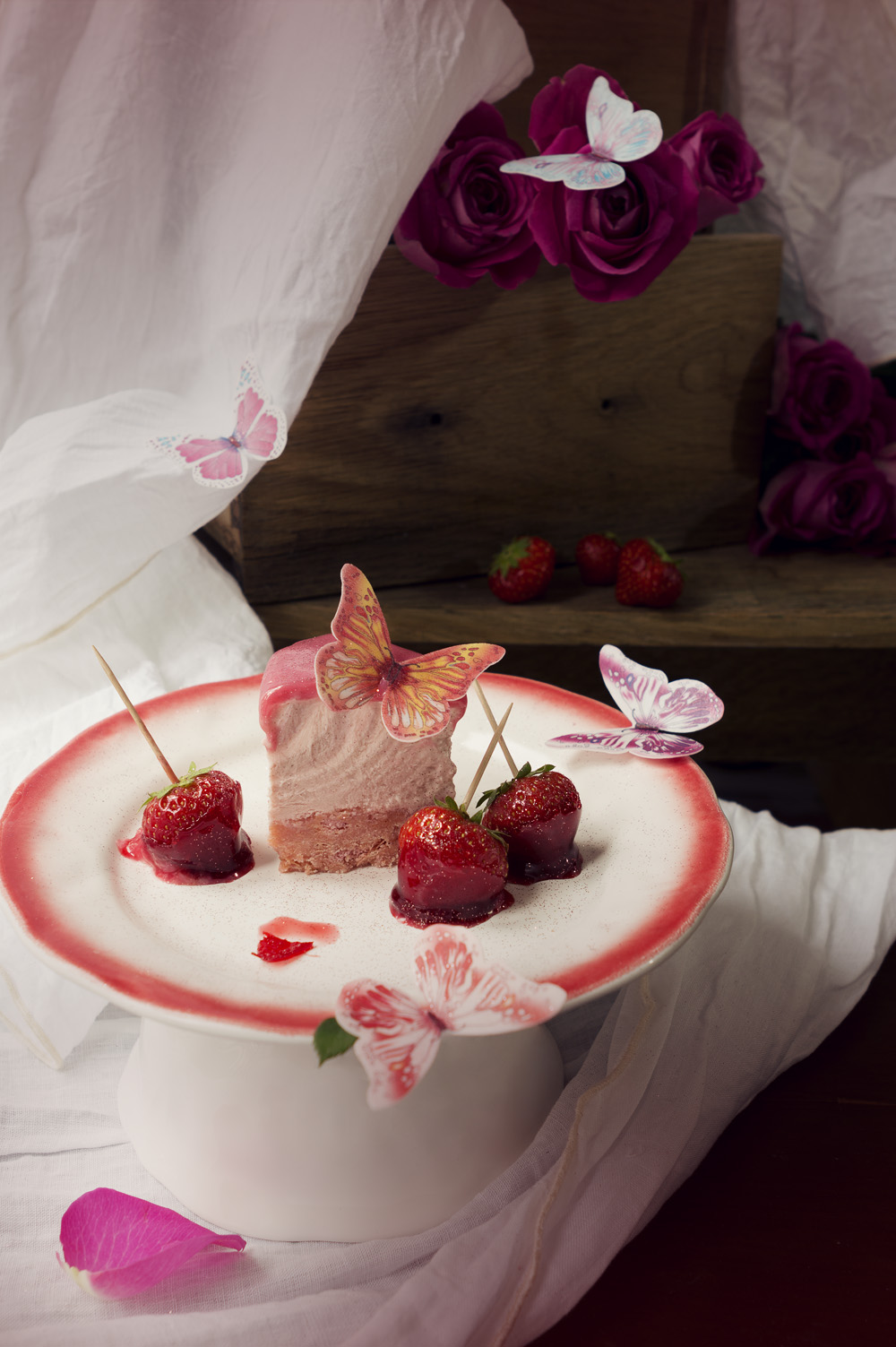 Zebra cheesecake fraise - Studio de création - Qui a vole les tartes (3)